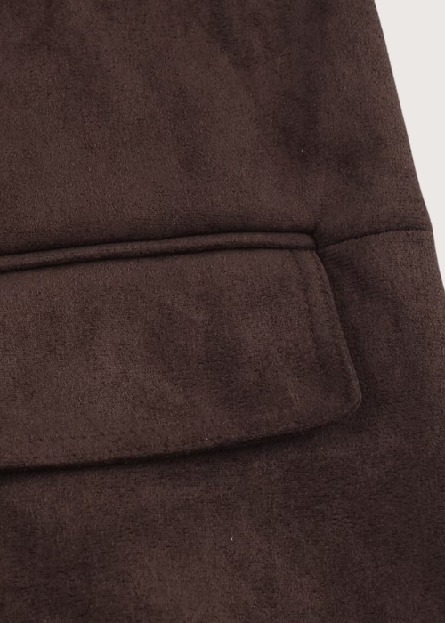 Harper Suede Coat brown