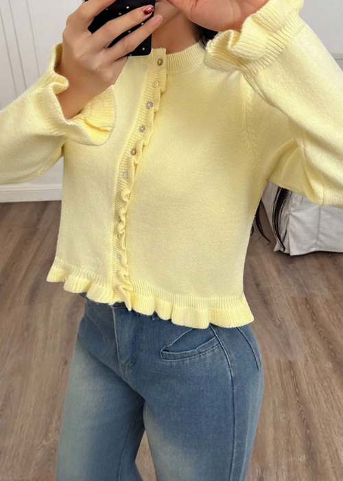 Cardigan Eloria jaune