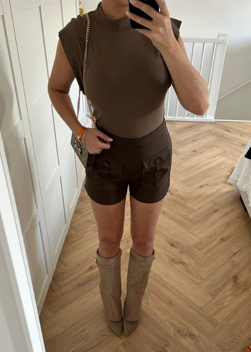 Nalia Suede Boots cream