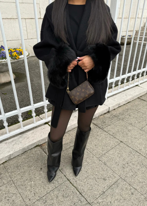 Carolina Belted Jacket black