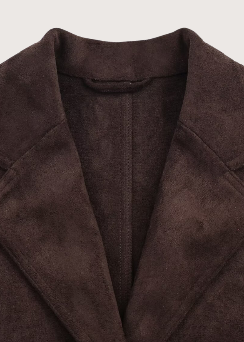Harper Suede Coat brown