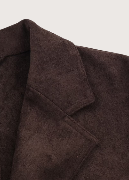 Harper Suede Coat brown