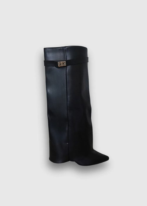 Nalia Leather Boots black