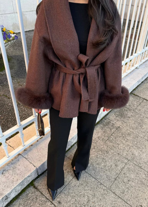 Carolina Belted Jacket chocolate