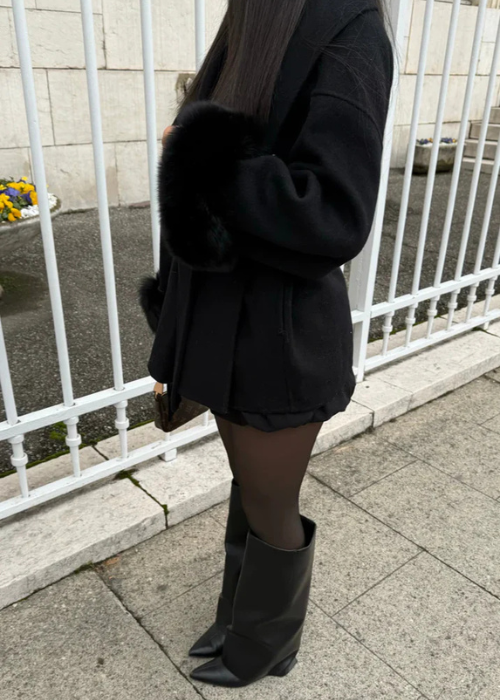 Carolina Belted Jacket black