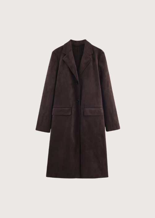 Harper Suede Coat brown