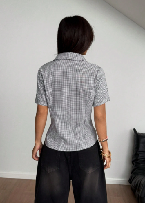 Hashley Blouse black & white